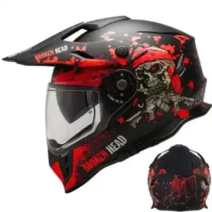 Broken-Head-Helm Broken Head Jack S. VX2 Rot Motocross-Helm