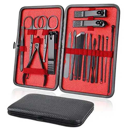 Nagelpflegeset URAQT Maniküre Set, 18-teiliges Pediküre Set