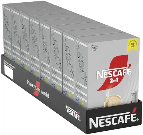 Kaffee-Sticks NESCAFÉ 2-in-1 Sticks, löslich, 8er Pack (à 10 x 8g)
