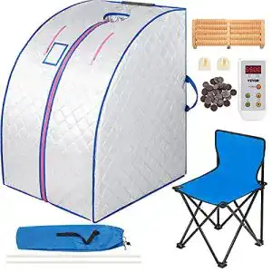 Mobile Dampfsauna FlowerW Infrarot Sauna Tragbar 1000W