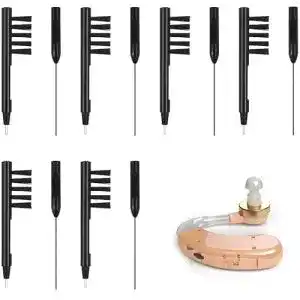Hörgerätereiniger Ledoo 12Pcs Hörgerät Reinigungsbürste Hörgerät