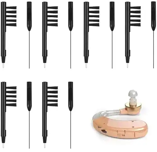 Hörgerätereiniger Ledoo 12Pcs Hörgerät Reinigungsbürste Hörgerät
