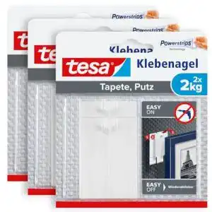 Klebenagel tesa für Tapeten und Putz 2kg im 3er Pack