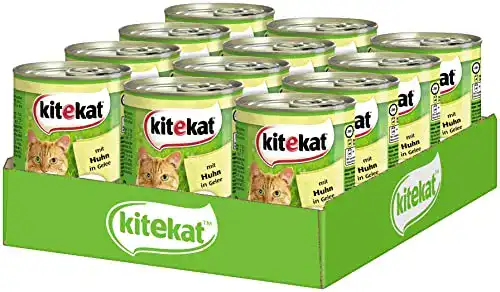 Kitekat-Katzenfutter Kitekat Katzenfutter Nassfutter Huhn in Gelee