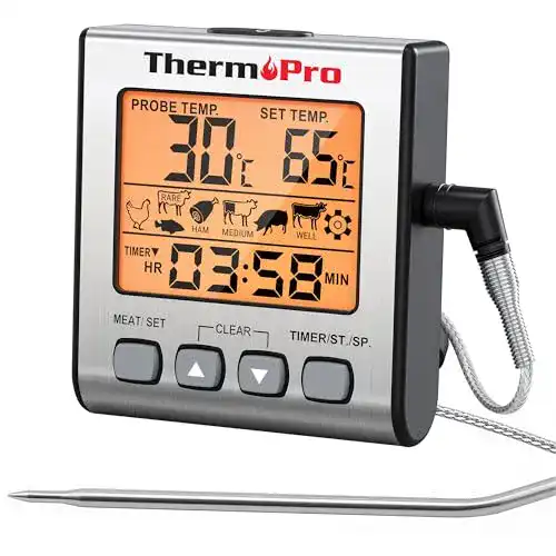Grillthermometer ThermoPro Digitales Grill-Thermometer
