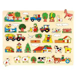 Holzpuzzle Bino world of toys Bino & Mertens 88073 Steckpuzzle