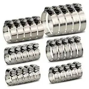 Schlauchschellen InduSKY 30 Stücke Set 6-51mm Einstellbar