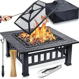 Feuerschale mit Funkenschutz Funkenflug ® 3in1 mit Grillrost