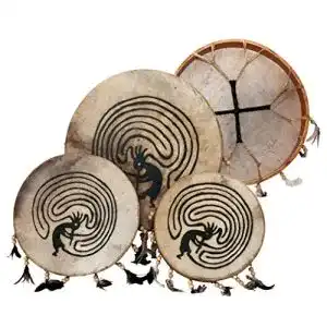 Schamanentrommel Terré 35 cm mit Aufdruck