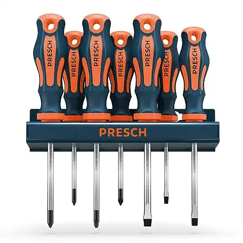 Die beste Schraubendreher-Set magnetisch PRESCH, 7-tlg., Wandhalterung 2026 Test Bestseller Schraubendreher-Set magnetisch PRESCH, 7-tlg., Wandhalterung