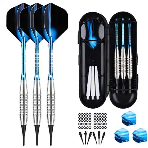 Softdarts sanfeng Dartpfeile mit kunststoffspitze 3 Stück, 18 Gramm