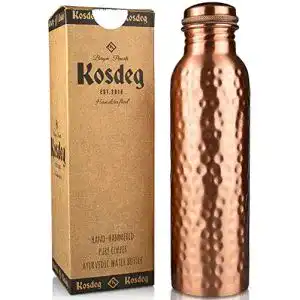 Kupfer-Trinkflasche Kosdeg Gehämmert Kupfer-Wasserflasche