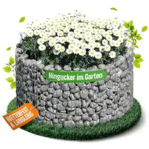 Gabionen-Hochbeet bellissa BASIC rund Bausatz inkl. Trennfolie