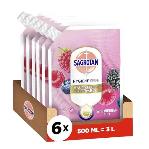 Sagrotan-Flüssigseife Sagrotan Brombeere und Waldfrüchte 6 x