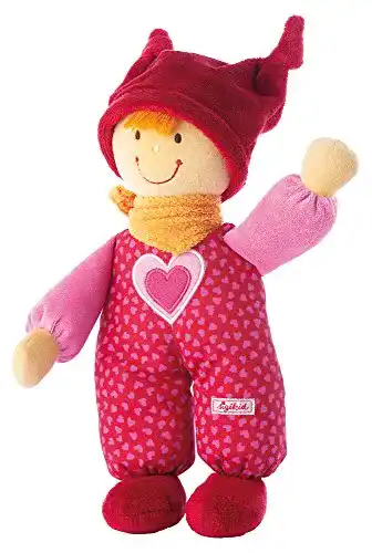 Puppen Sigikid , Mädchen, Schmusepüppchen Sigidolly, Rot/Rosa
