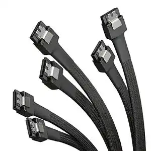SATA-Kabel KabelDirekt, 3X SATA-3-Kabel 6 Gb/s, 60 cm, gerade