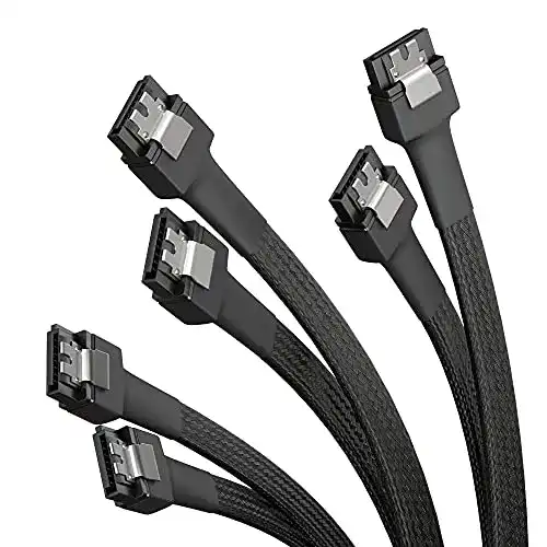 SATA-Kabel KabelDirekt, 3X SATA-3-Kabel 6 Gb/s, 60 cm, gerade