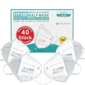 FFP2-Großpackung s simplecase Simplecase 40 Stück FFP2 Maske