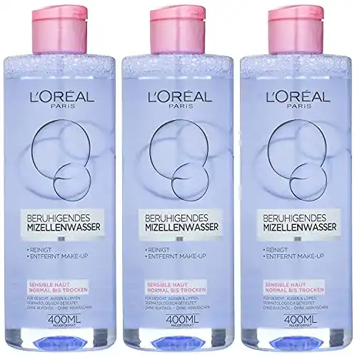 Mizellenwasser L’Oréal Paris Skin Expert Beruhigendes, 3er Pack