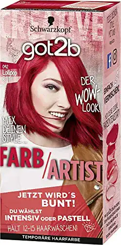 Haartönung rot Got2B SCHWARZKOPF Farb/Artist, Haarfarbe 092