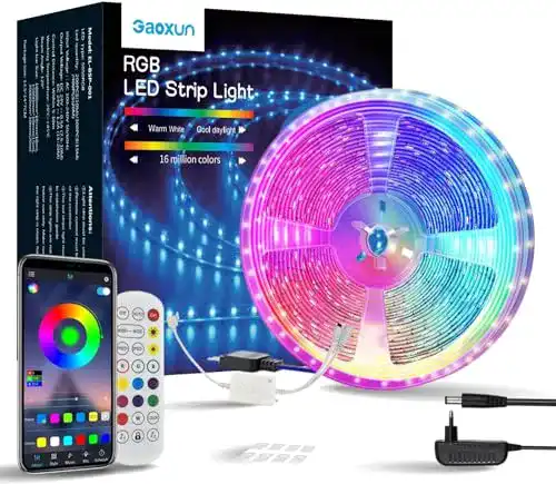LED-Streifen 10m Gaoxun LED Strip 10M, RGB LED Streifen
