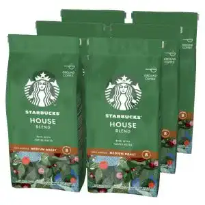 Starbucks-Kaffee STARBUCKS House Blend Filterkaffee, 6 x 200g