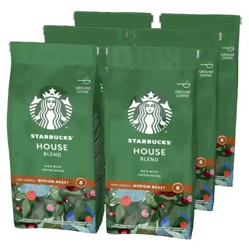 Die beste Starbucks-Kaffee STARBUCKS House Blend Filterkaffee, 6 x 200g 2026 Test Bestseller Starbucks-Kaffee STARBUCKS House Blend Filterkaffee, 6 x 200g