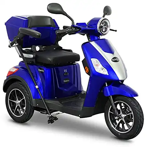 Elektroroller Rolektro E-Trike 25 V.2 Dreirad Blau – 1000W