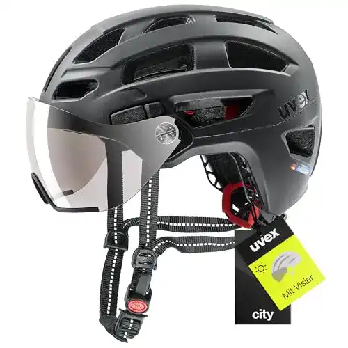 Fahrradhelm mit Visier Uvex Unisex – Erwachsene, finale visor