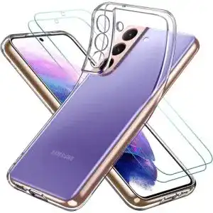 Samsung-Galaxy-S22-Hülle ivoler, mit 2 Stück Panzerfolie