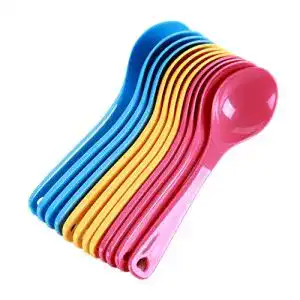 Plastiklöffel PASDD 12er Pack Plastik Löffel Set – Reislöffel