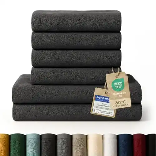 Handtücher Blumtal Set 2 Badetücher 70×140 + 4 50×100