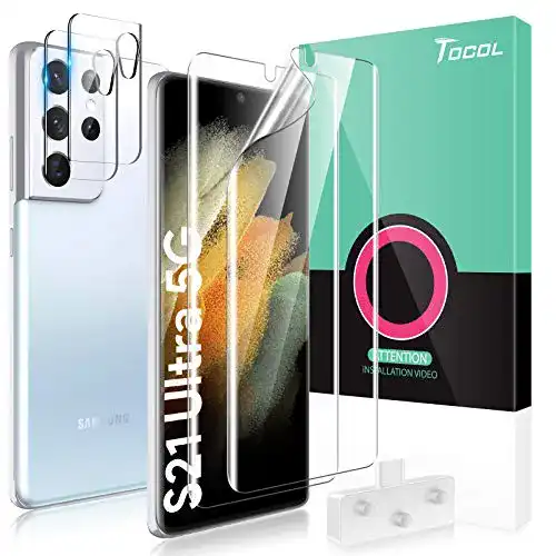 Samsung-Galaxy-S21-Ultra-Schutzfolie TOCOL 2+2 Stück