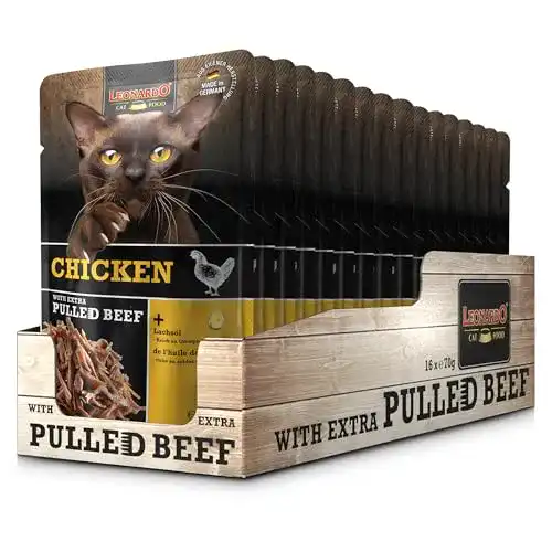Leonardo-Katzenfutter Leonardo Frischebeutel 16x70g Chicken