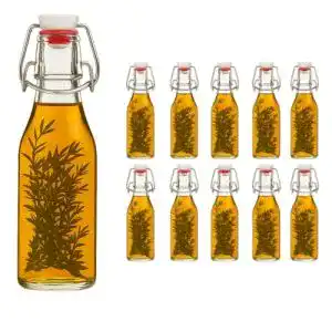 Bügelflaschen hocz 10er Set Bügelflasche Glasflaschen 200ml