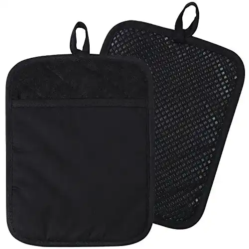 Topflappen Lifaith 100% Baumwolle mit Silikon, Set von 2