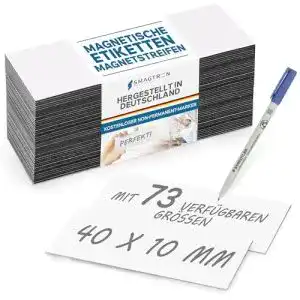 Magnetschilder Smagnon Magnetschild inkl. Gratis Stift, 25 Stück