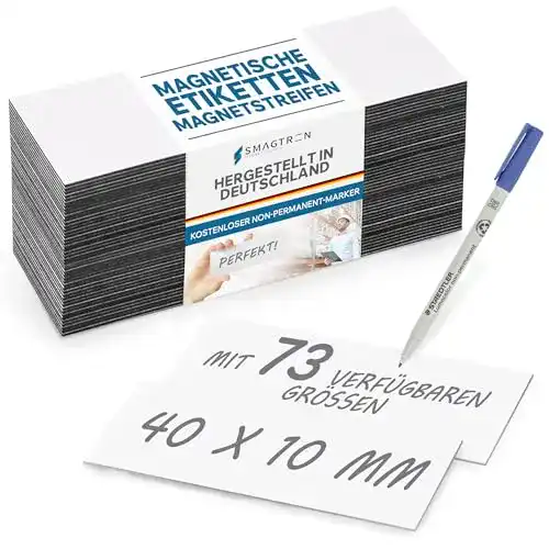 Magnetschilder Smagnon Magnetschild inkl. Gratis Stift, 25 Stück
