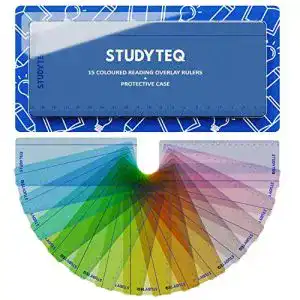 Lesehilfe Studyteq 15 x Lesestreifen in verschiedenen Farben