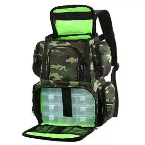 Angelrucksack Lixada Angelgerät Tasche Angelköder Box Aufbewahrungstasche mit 4 Angelgeräte-Boxen