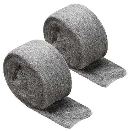 Stahlwolle JatilEr 2 Stück, Fein 0000 Grade Metall Polieren