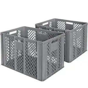 Bäckerkiste BRB 2x Eurobehälter, LxBxH 600x400x410 mm, grau