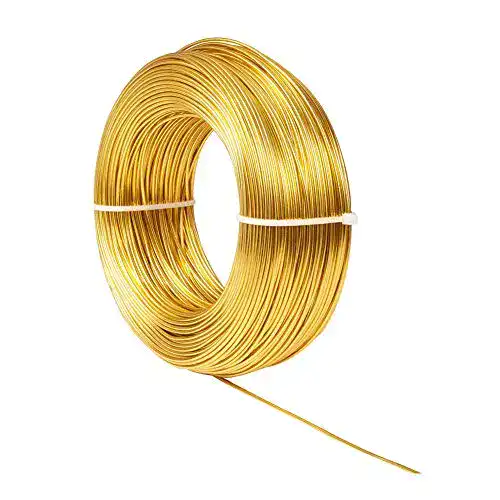 Golddraht nbeads 100m 1.5 mm Aluminiumdraht, Gold