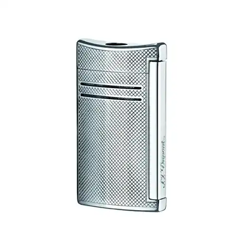 Dupont-Feuerzeug S.T. Dupont Maxijet-Feuerzeug, Chrom-Gitter