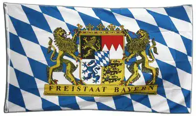 Bayern-Flagge Flaggenfritze Deutschland Bayern Freistaat