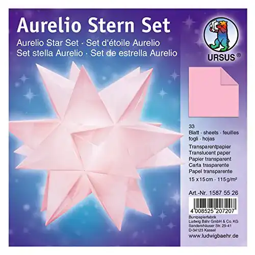 Bascetta-Stern Ursus 15875526 – Faltblätter Aurelio Stern uni, rosa