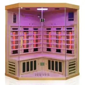 Sauna Dewello Infrarotkabine BRANDON 140×140 Dual-Therm