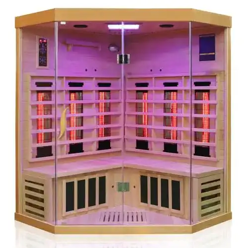 Sauna Dewello Infrarotkabine BRANDON 140×140 Dual-Therm