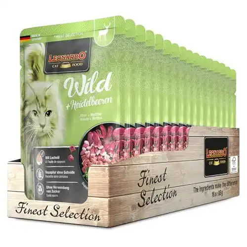 Leonardo-Nassfutter Leonardo 16x85g Wild + Blueberry