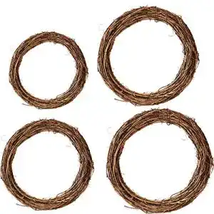Weidenkranz DBAILY 4PCS Natur Klein Natur Deko Türkranz